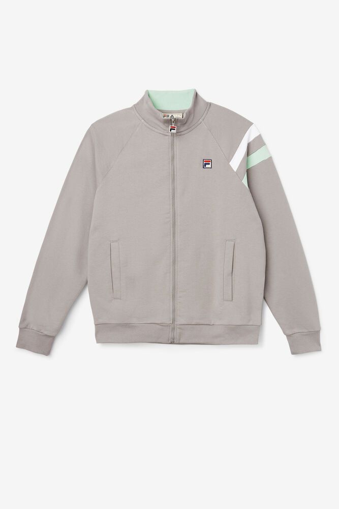 Fila Stance Track Jacket Grey - Mens - 02179FGLX